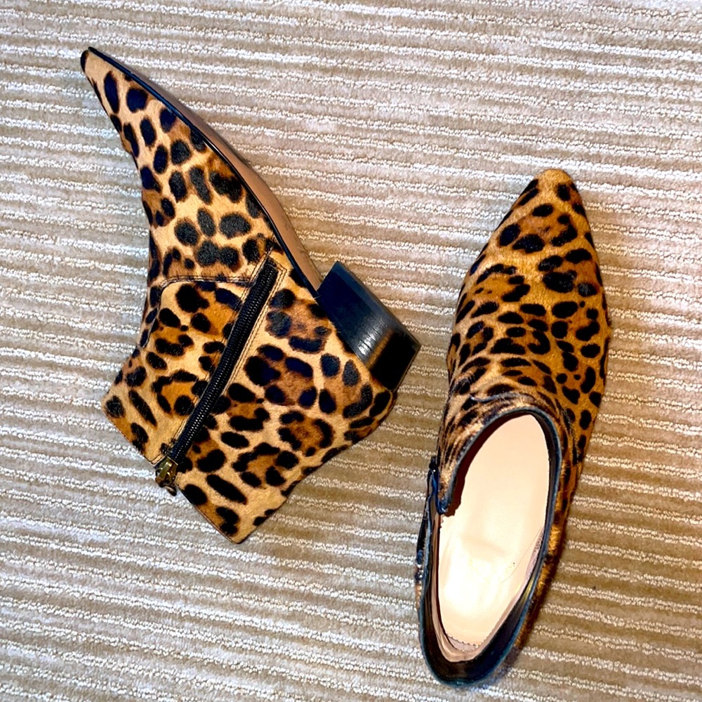 J.Crew animal print booties